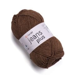 YARNART JEANS PLUS - EL ÖRGÜ İPİ KOYU KAHVERENGİ - 70