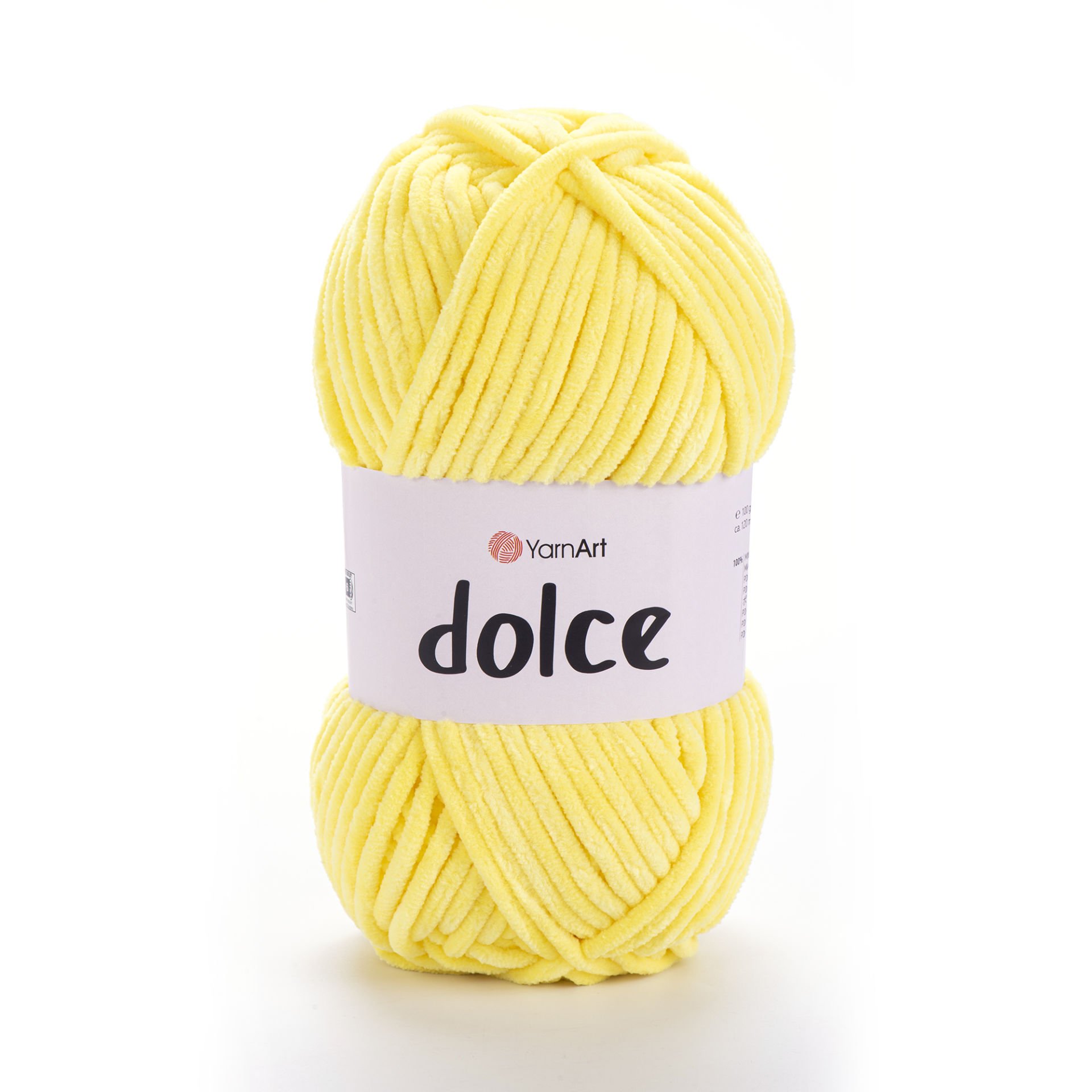 YARNART DOLCE - KADİFE EL ÖRGÜ İPİ SARI - 851