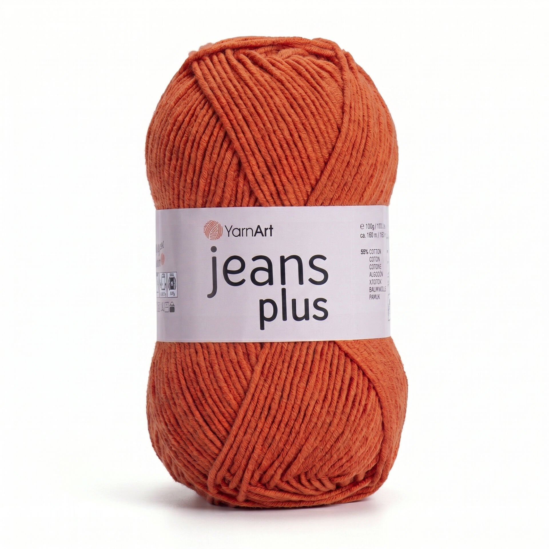 YARNART JEANS PLUS - EL ÖRGÜ İPİ TURUNCU - 85