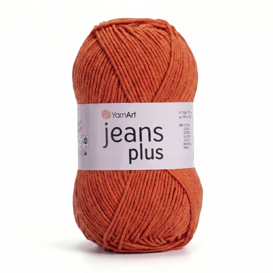 YARNART JEANS PLUS - EL ÖRGÜ İPİ TURUNCU - 85