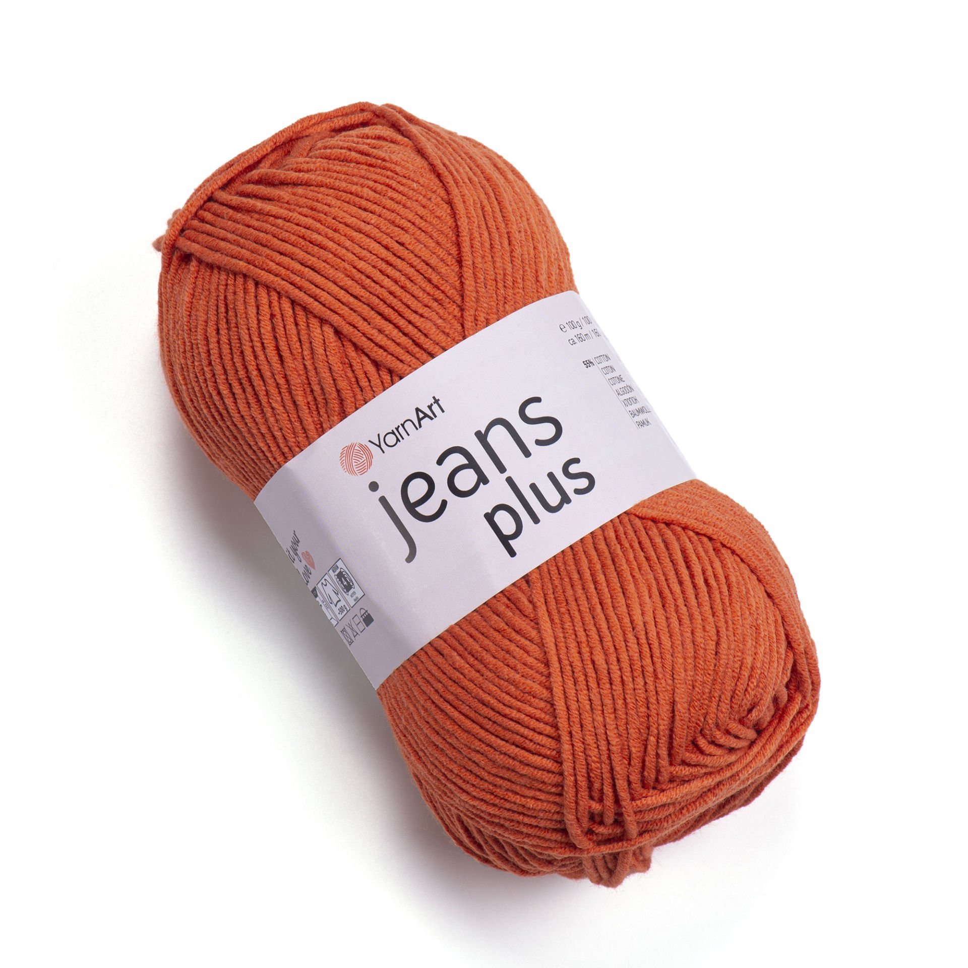 YARNART JEANS PLUS - EL ÖRGÜ İPİ TURUNCU - 85