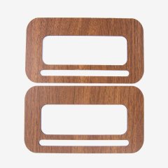 AHŞAP ÇANTA SAPI - DİKDÖRTGEN - 2 ADET CEVİZ - 16X9 CM - 16X9 CM