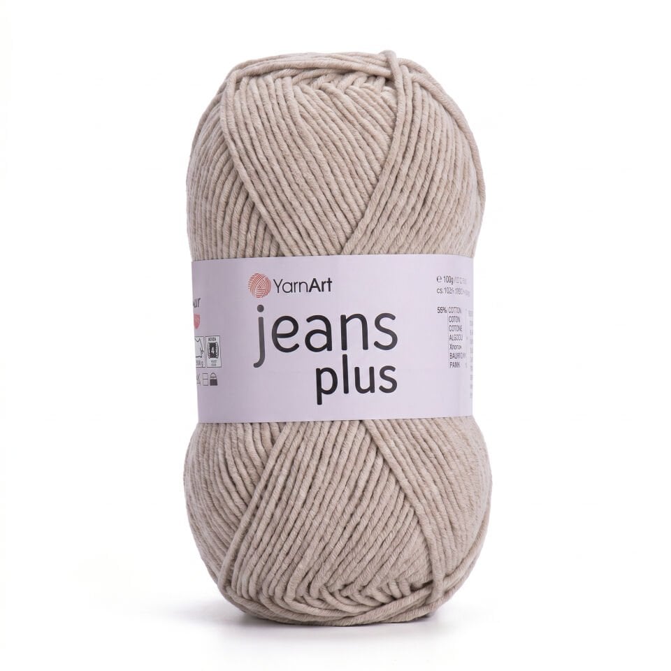 YARNART JEANS PLUS - EL ÖRGÜ İPİ SÜTLÜ KAHVE - 87
