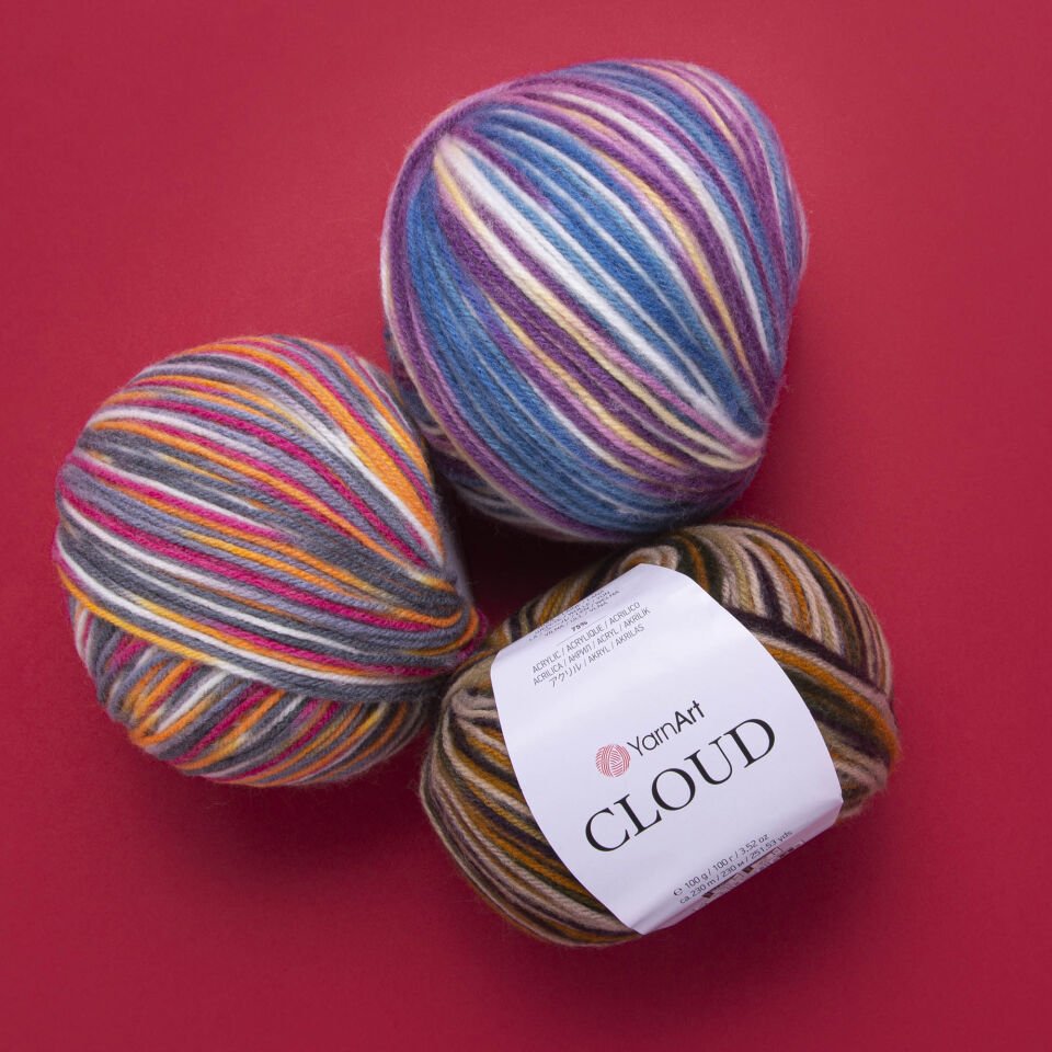 YARNART CLOUD - EBRULİ EL ÖRGÜ İPİ