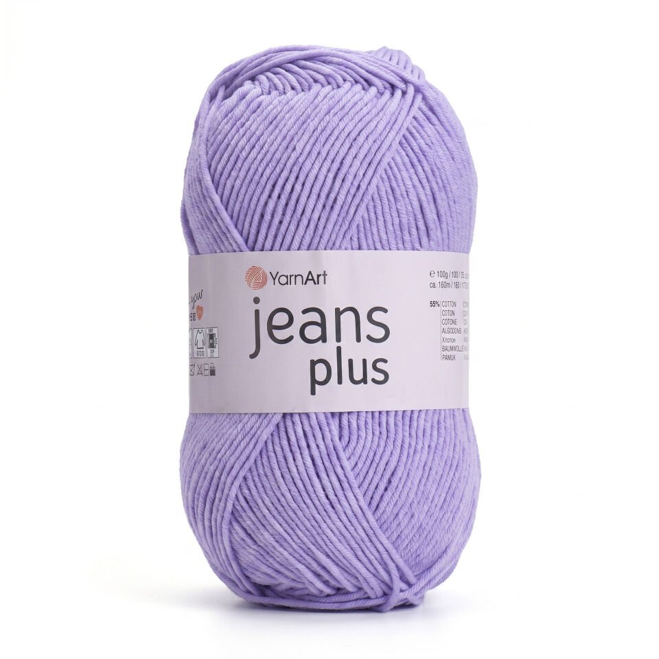 YARNART JEANS PLUS - EL ÖRGÜ İPİ LİLA - 89