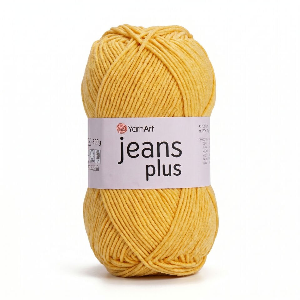 YARNART JEANS PLUS - EL ÖRGÜ İPİ KOYU SARI - 35