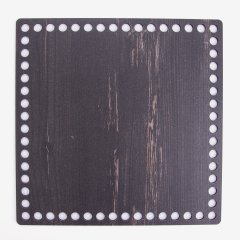 AHŞAP KARE TABAN SİYAH - 20X20 CM - 20X20 CM