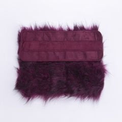 YARNART CUFFS - SUNİ KÜRK MANŞET BORDO - 03