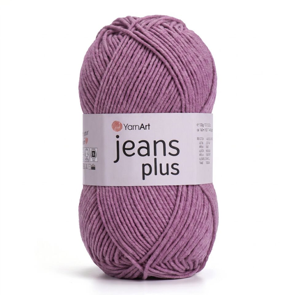 YARNART JEANS PLUS - EL ÖRGÜ İPİ GÜL KURUSU - 65