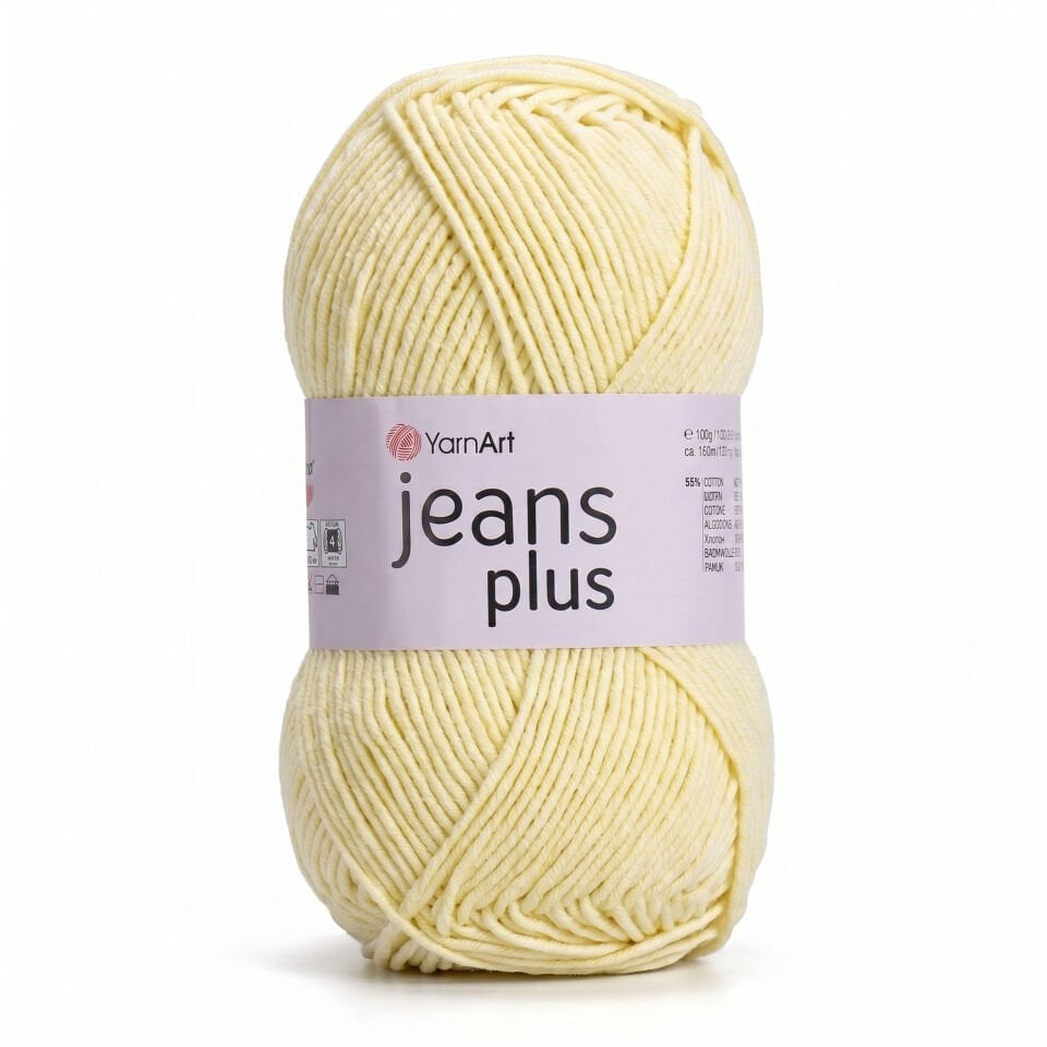 YARNART JEANS PLUS - EL ÖRGÜ İPİ BEBEK SARISI - 67