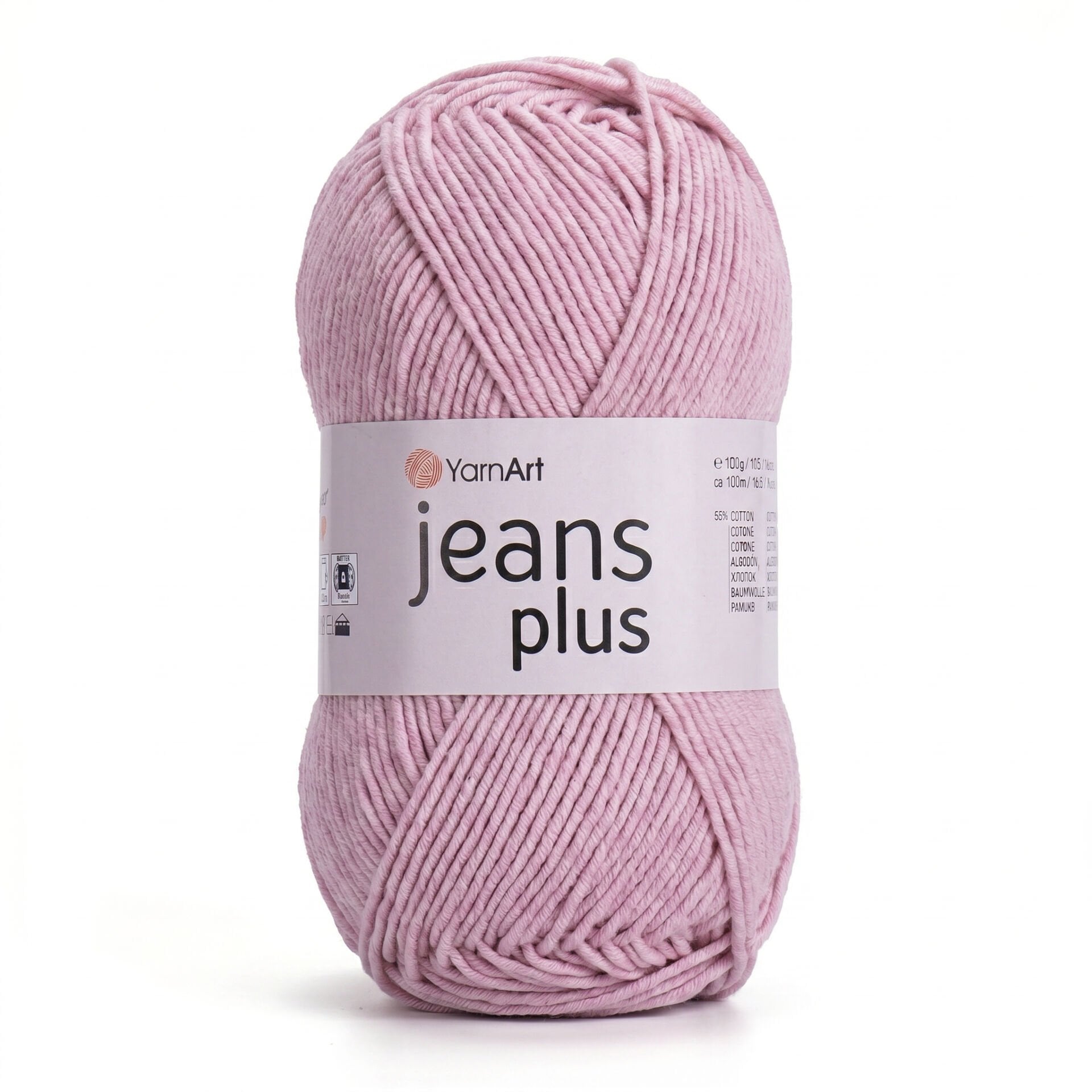 YARNART JEANS PLUS - EL ÖRGÜ İPİ PEMBE - 83