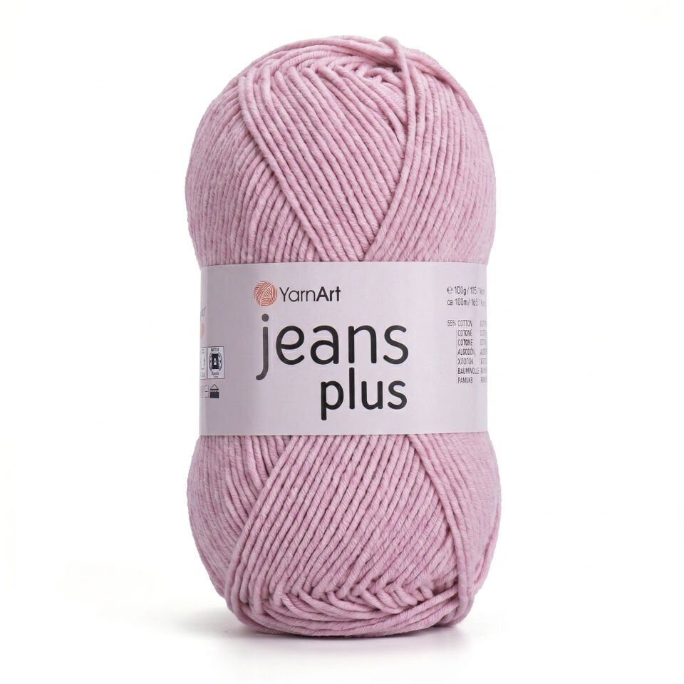 YARNART JEANS PLUS - EL ÖRGÜ İPİ PEMBE - 83
