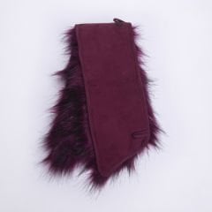 YARNART FULL ROLL - SUNİ KÜRK YAKA BORDO - 03