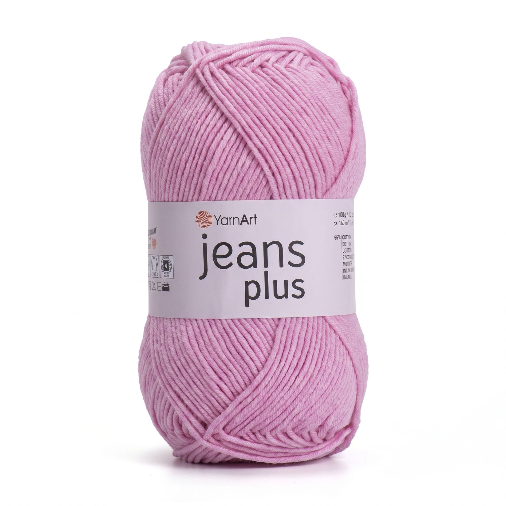 YARNART JEANS PLUS - EL ÖRGÜ İPİ ŞEKER PEMBESİ - 36