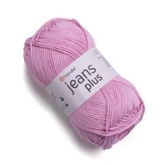 YARNART JEANS PLUS - EL ÖRGÜ İPİ ŞEKER PEMBESİ - 36