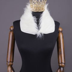 YARNART FULL ROLL - SUNİ KÜRK YAKA BEYAZ - 01