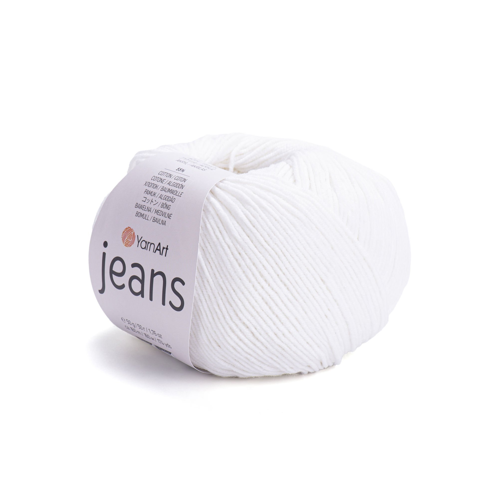 YARNART JEANS - EL ÖRGÜ İPİ BEYAZ - 01