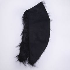 YARNART SHAWL - SUNİ KÜRK ŞAL SİYAH - 02