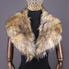 YARNART SHAWL - SUNİ KÜRK ŞAL