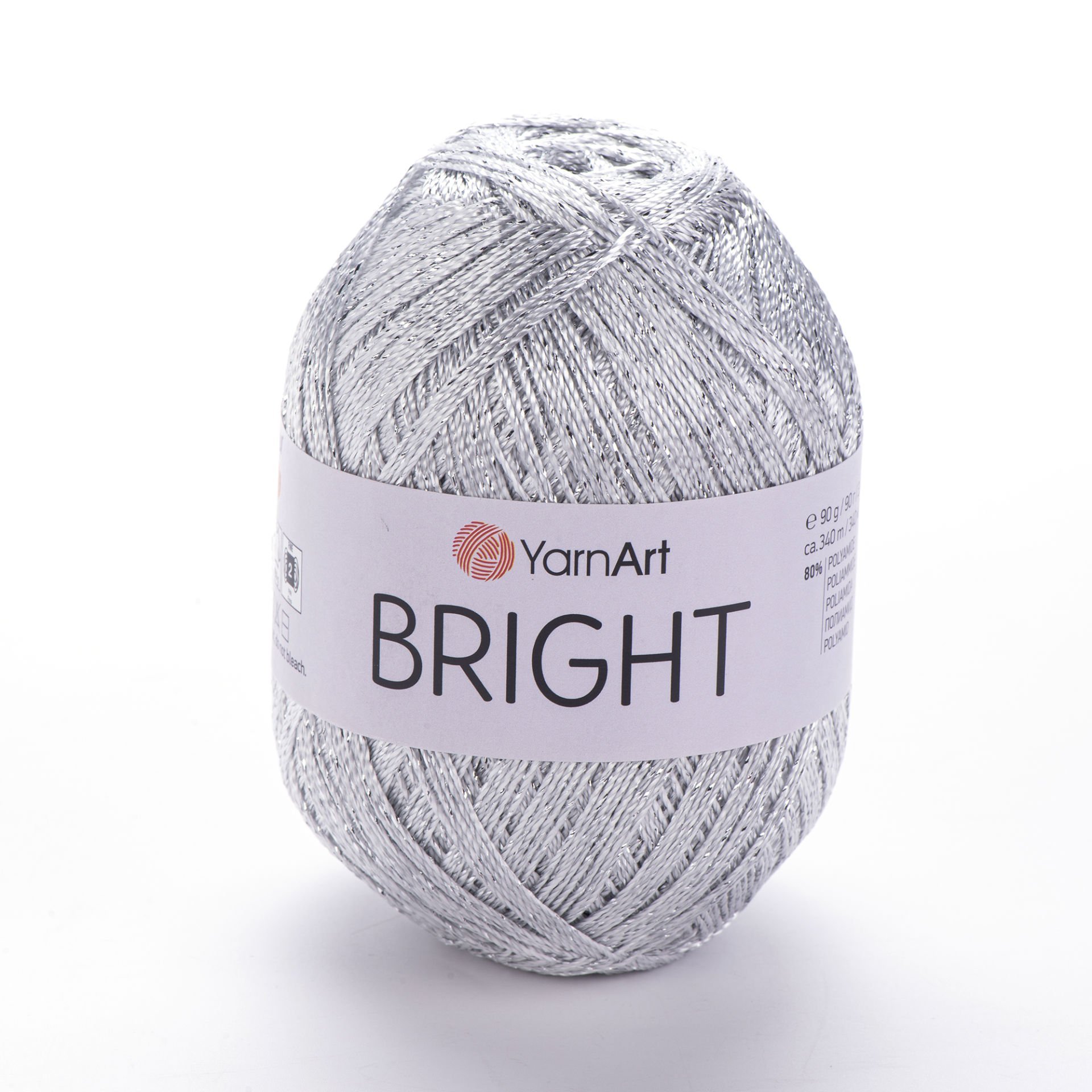 YARNART BRIGHT - SİMLİ EL ÖRGÜ İPİ GÜMÜŞ - 128