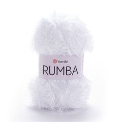 YARNART RUMBA - SİMLİ EL ÖRGÜ İPİ BEYAZ - 101