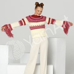 YARNART MERINO DE LUXE 50 - EL ÖRGÜ İPİ LİLA - 9560