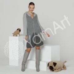 YARNART MERINO DE LUXE 50 - EL ÖRGÜ İPİ KOYU KAHVERENGİ - 116