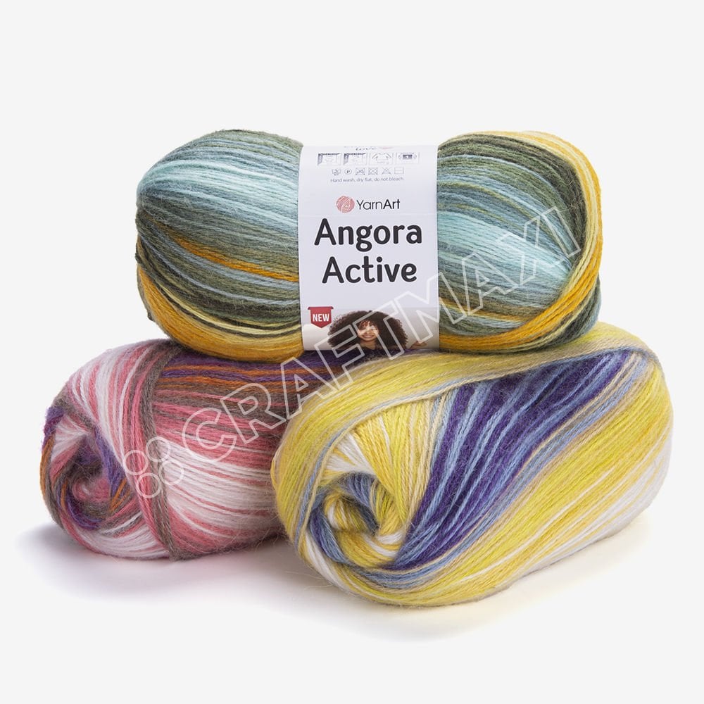 YARNART ANGORA ACTIVE NEW - EBRULİ EL ÖRGÜ İPİ