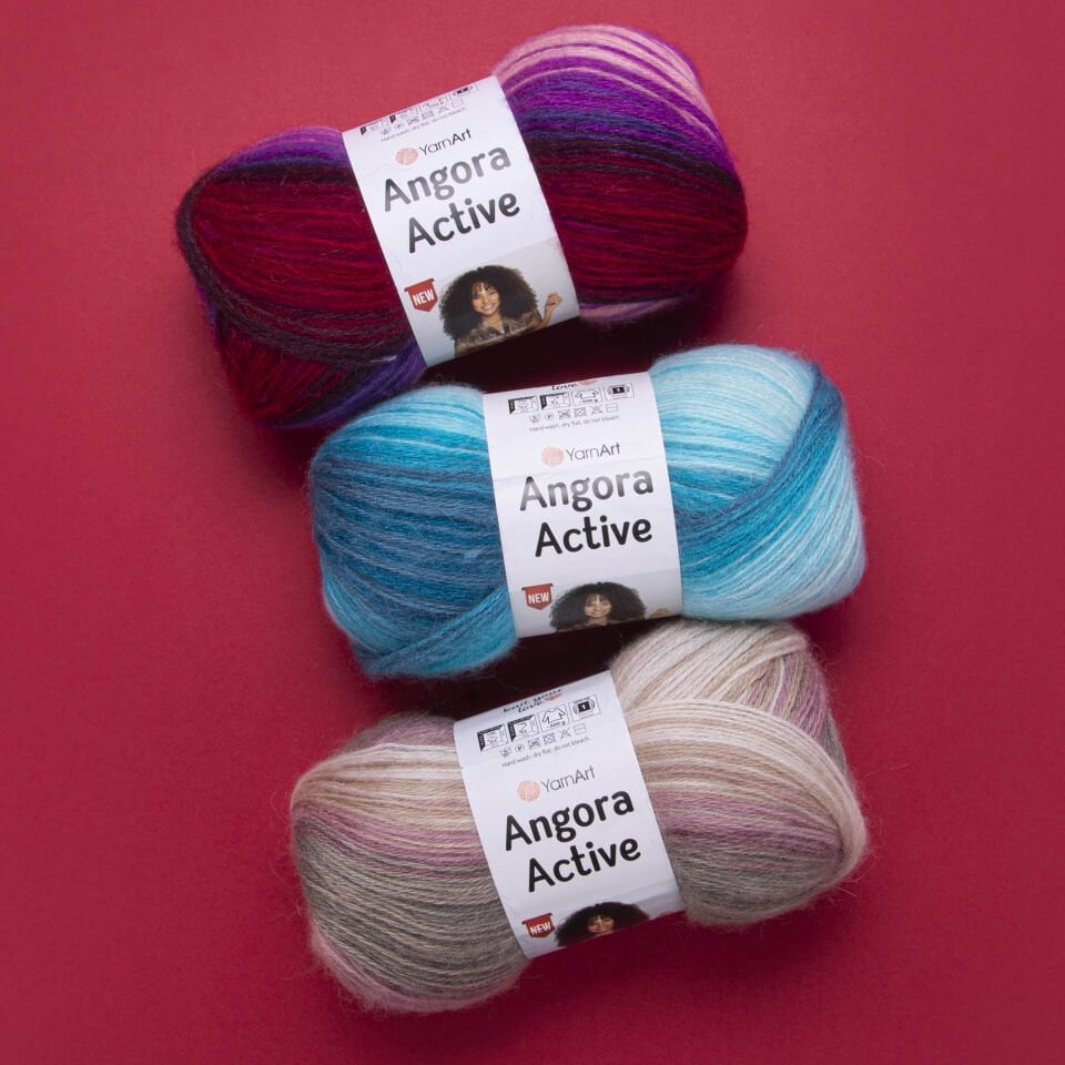 YARNART ANGORA ACTIVE NEW - EBRULİ EL ÖRGÜ İPİ