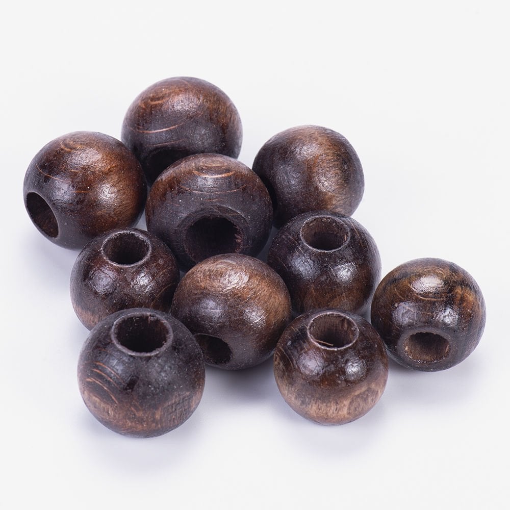 AHŞAP BONCUK 15 MM - 10LU PAKET