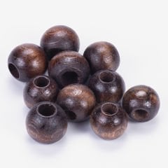 AHŞAP BONCUK 15 MM - 10LU PAKET