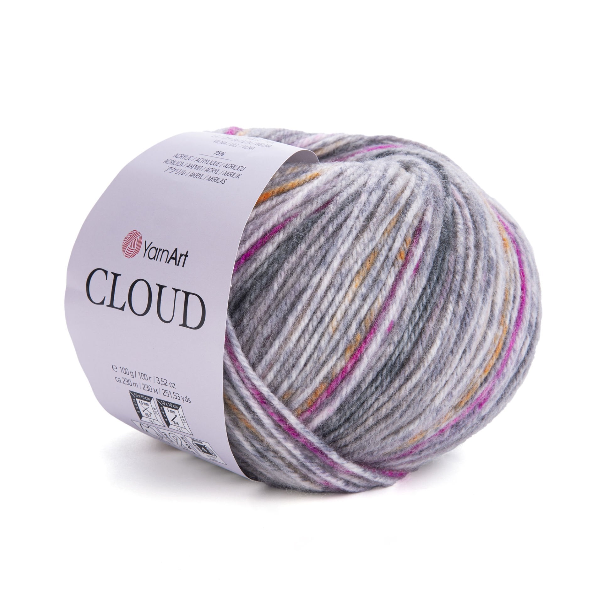 YARNART CLOUD - EBRULİ EL ÖRGÜ İPİ EBRULİ - 9201