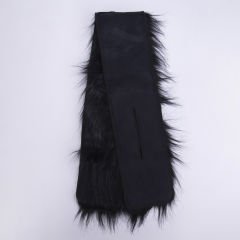 YARNART X-SCARF - SUNİ KÜRK ŞAL SİYAH - 02