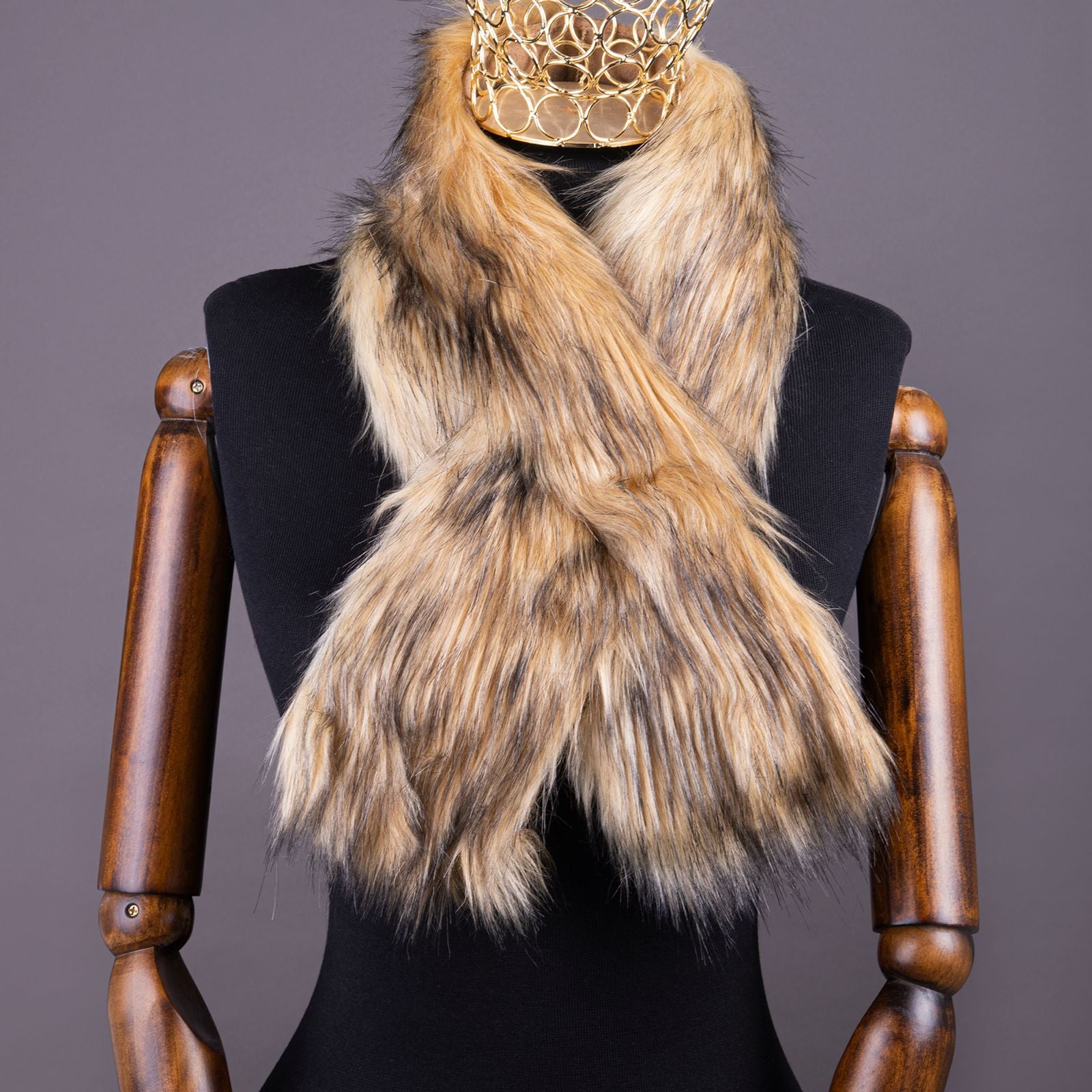 YARNART X-SCARF - SUNİ KÜRK ŞAL