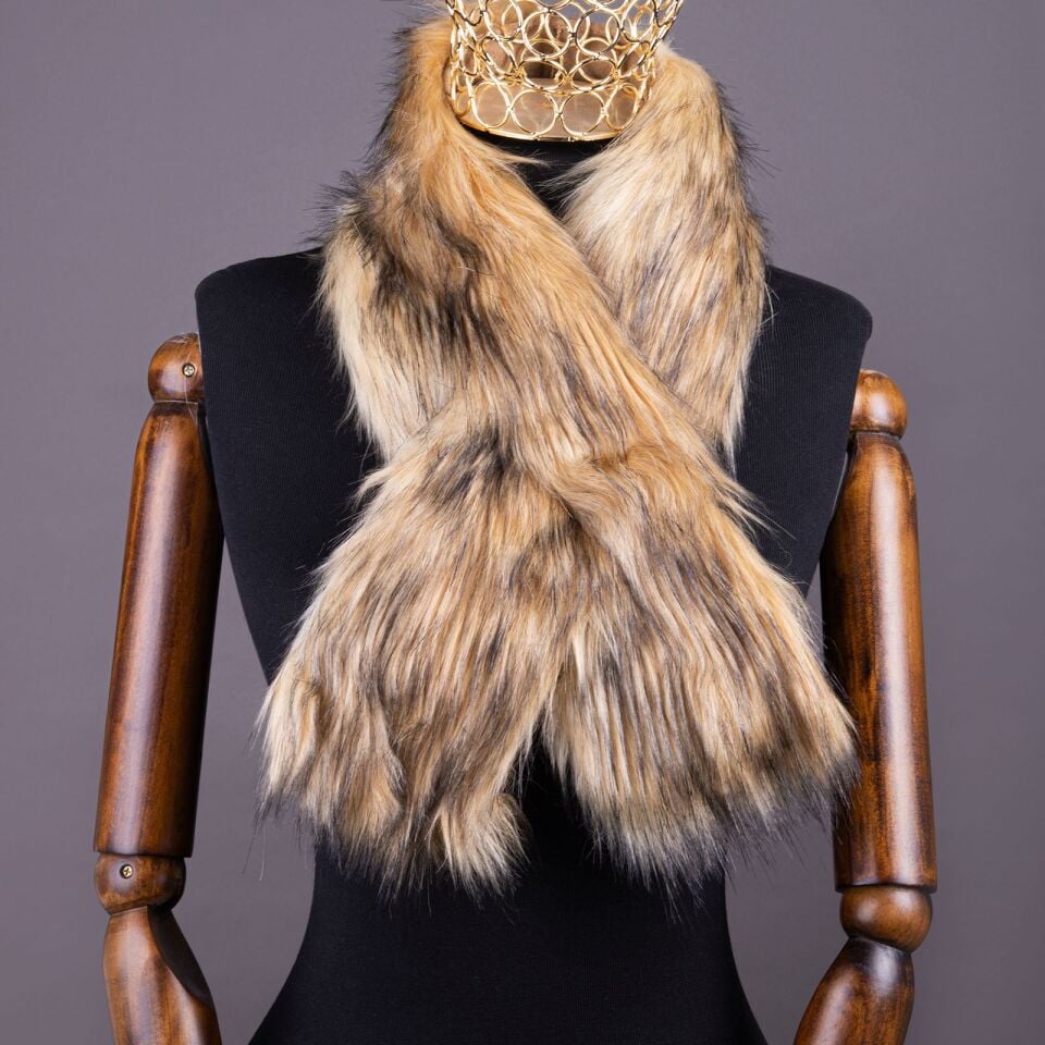 YARNART X-SCARF - SUNİ KÜRK ŞAL