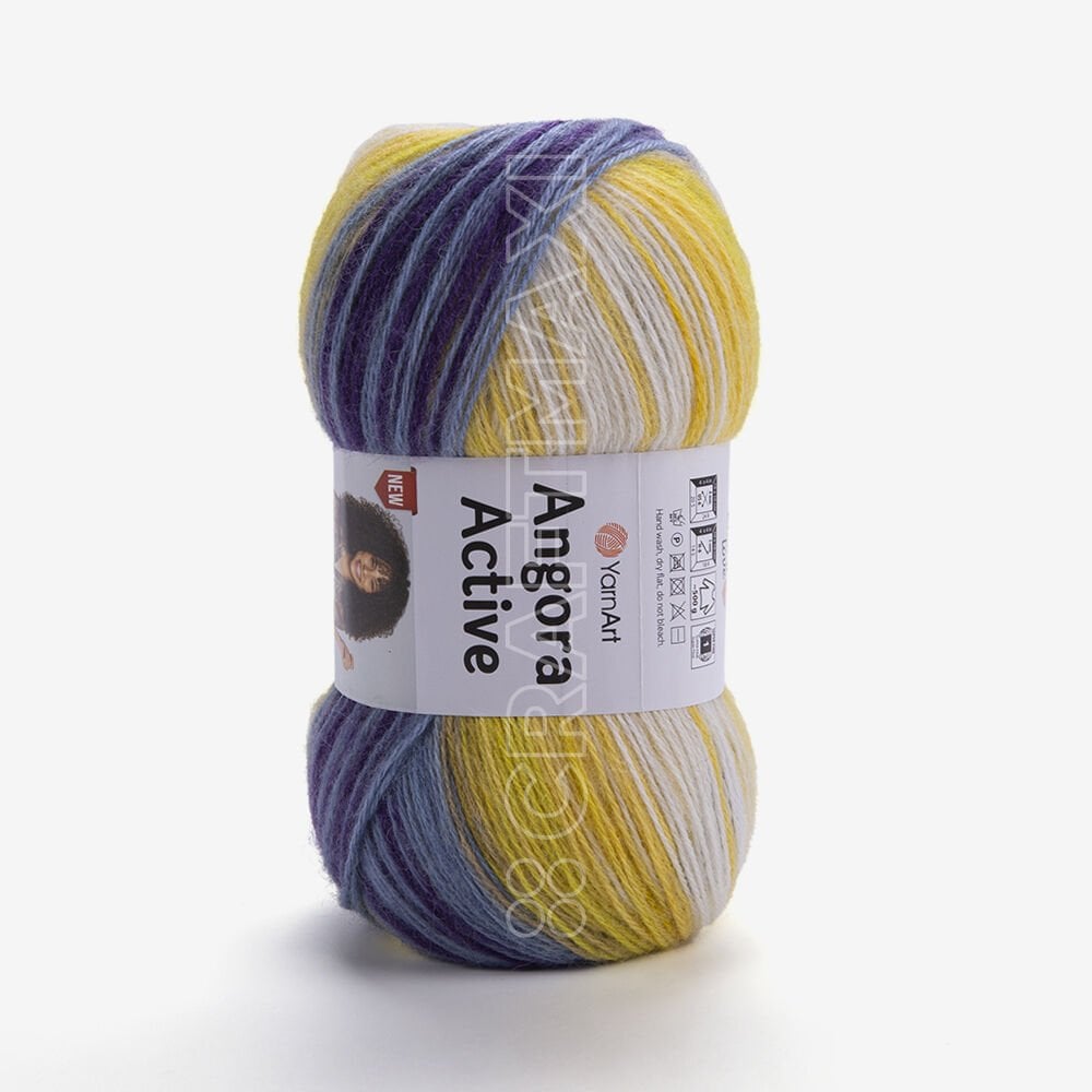 YARNART ANGORA ACTIVE NEW - EBRULİ EL ÖRGÜ İPİ EBRULİ - 854