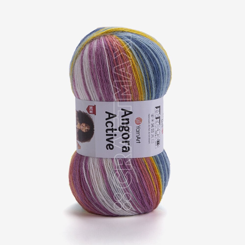 YARNART ANGORA ACTIVE NEW - EBRULİ EL ÖRGÜ İPİ EBRULİ - 858