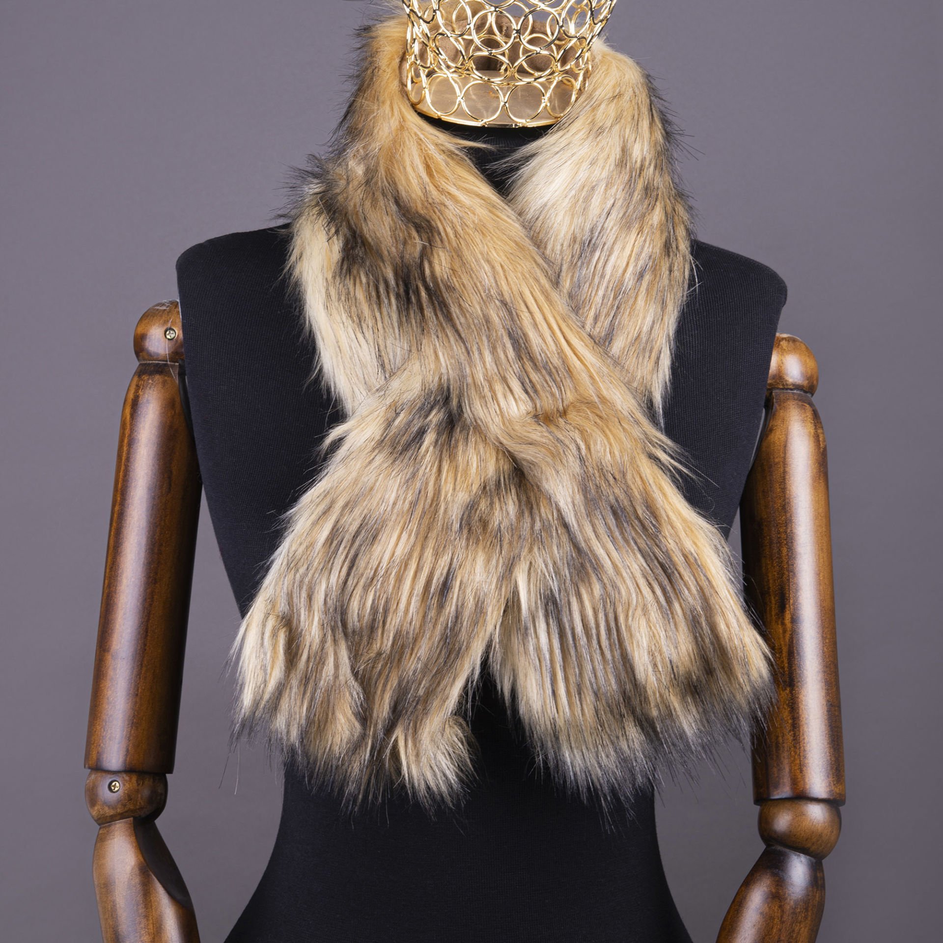 YARNART X-SCARF - SUNİ KÜRK ŞAL EBRULİ - 06