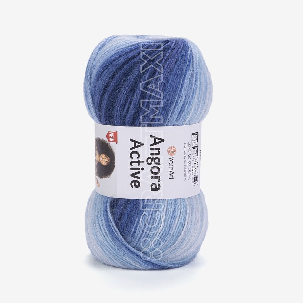 YARNART ANGORA ACTIVE NEW - EBRULİ EL ÖRGÜ İPİ EBRULİ - 842