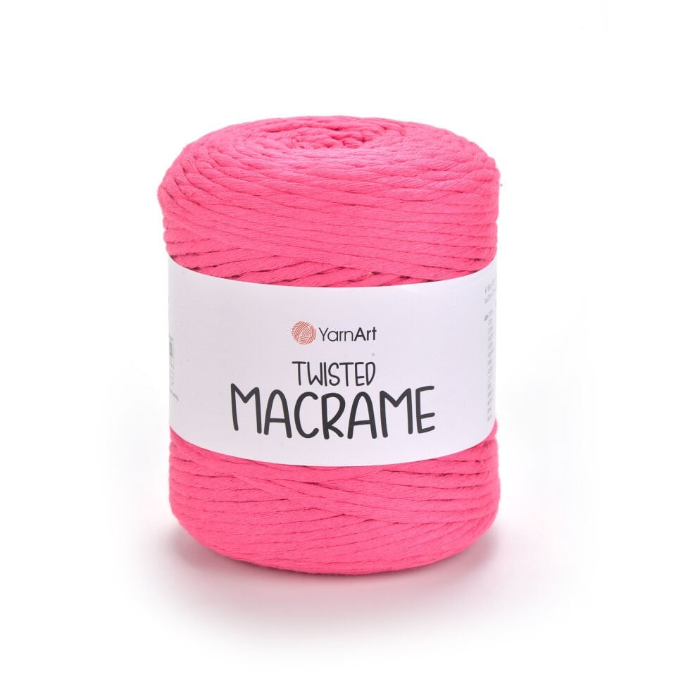 YARNART TWISTED MACRAME - MAKROME EL ÖRGÜ İPİ FUŞYA - 803