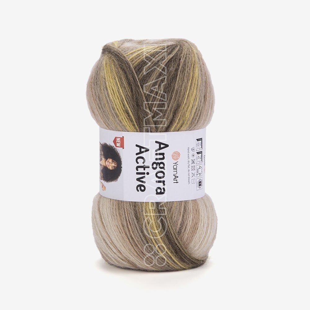 YARNART ANGORA ACTIVE NEW - EBRULİ EL ÖRGÜ İPİ EBRULİ - 843