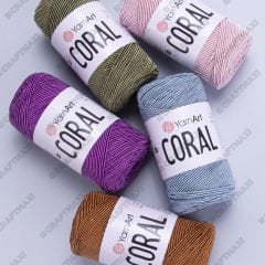 YARNART CORAL - EL ÖRGÜ İPİ SARI - 1903