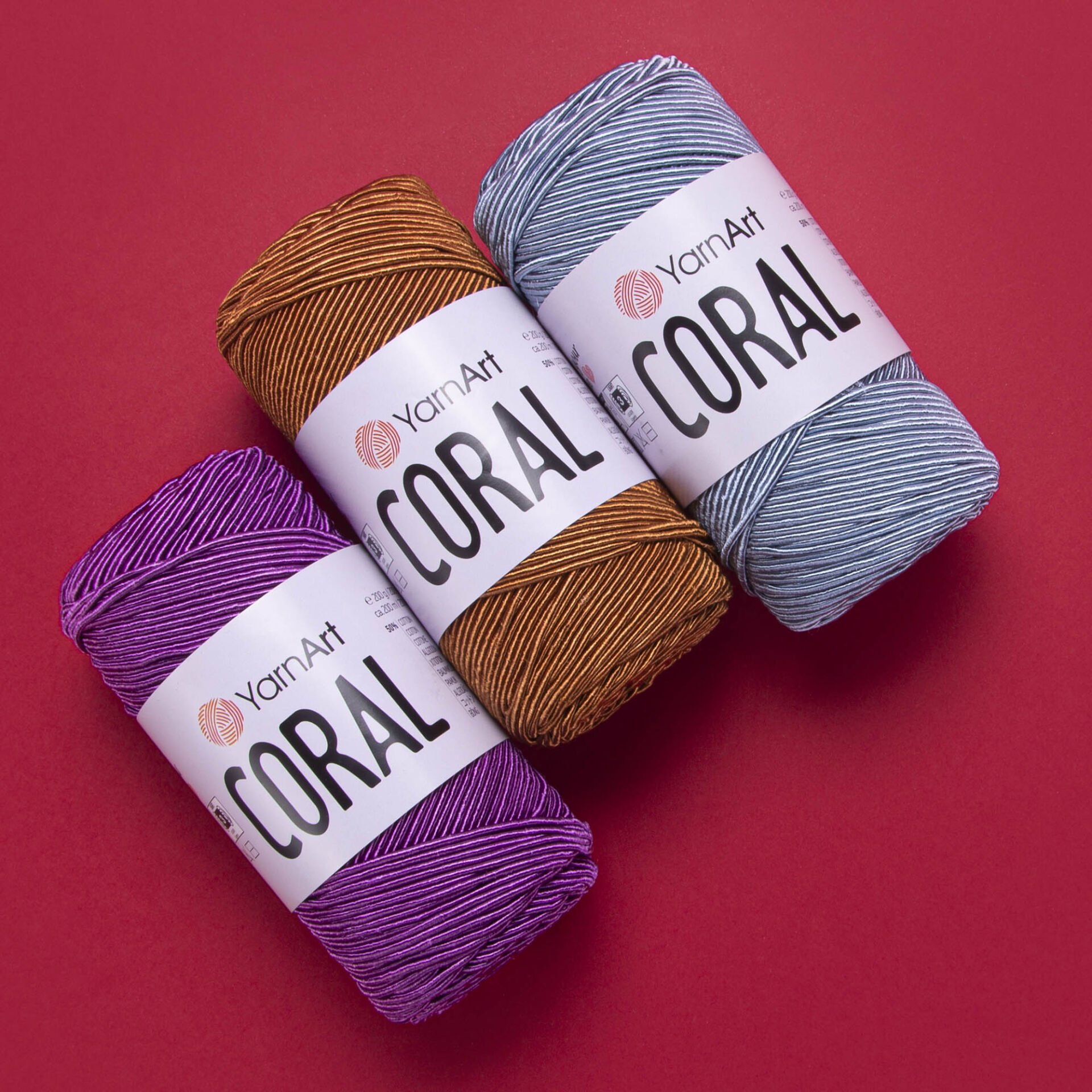 YARNART CORAL - EL ÖRGÜ İPİ