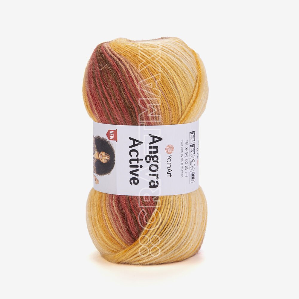YARNART ANGORA ACTIVE NEW - EBRULİ EL ÖRGÜ İPİ EBRULİ - 844