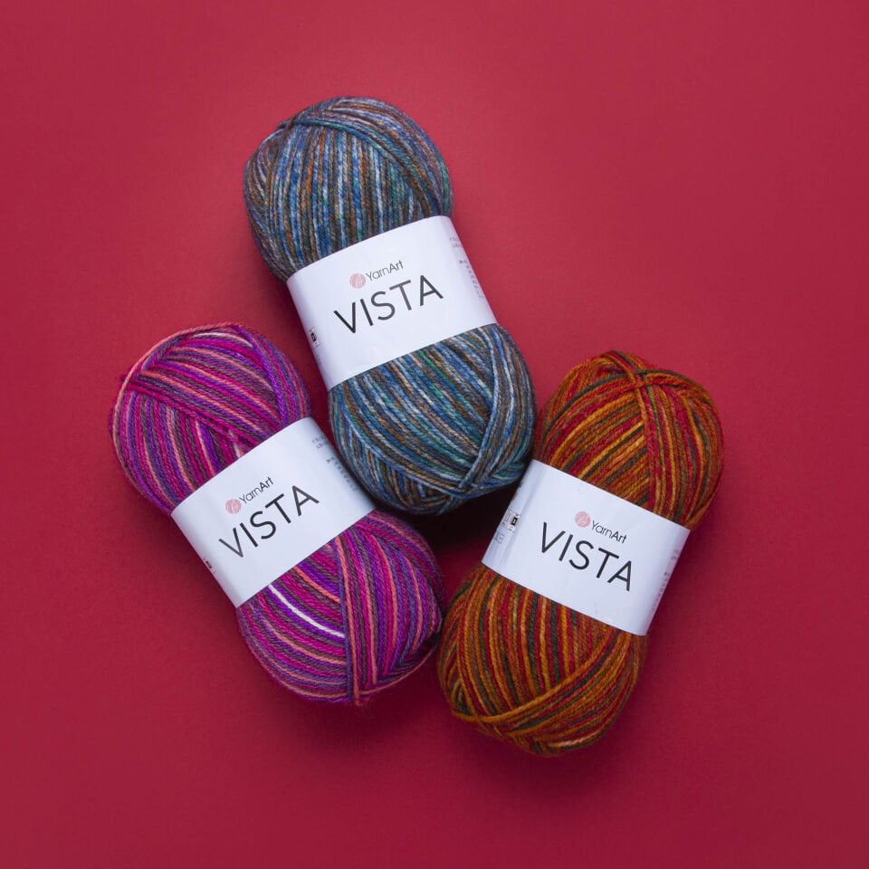 YARNART VISTA - EBRULİ EL ÖRGÜ İPİ