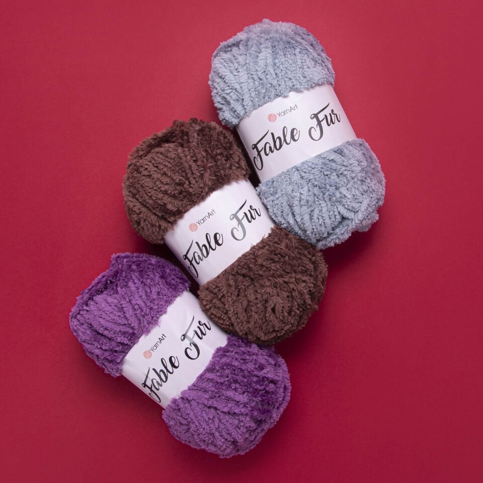 YARNART FABLE FUR - EL ÖRGÜ İPİ