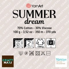 YARNART SUMMER DREAM - EBRULİ EL ÖRGÜ İPİ EBRULİ - 4305
