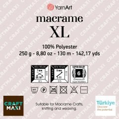 YARNART MACRAME XL - MAKROME EL ÖRGÜ İPİ PATLICAN MORU - 167