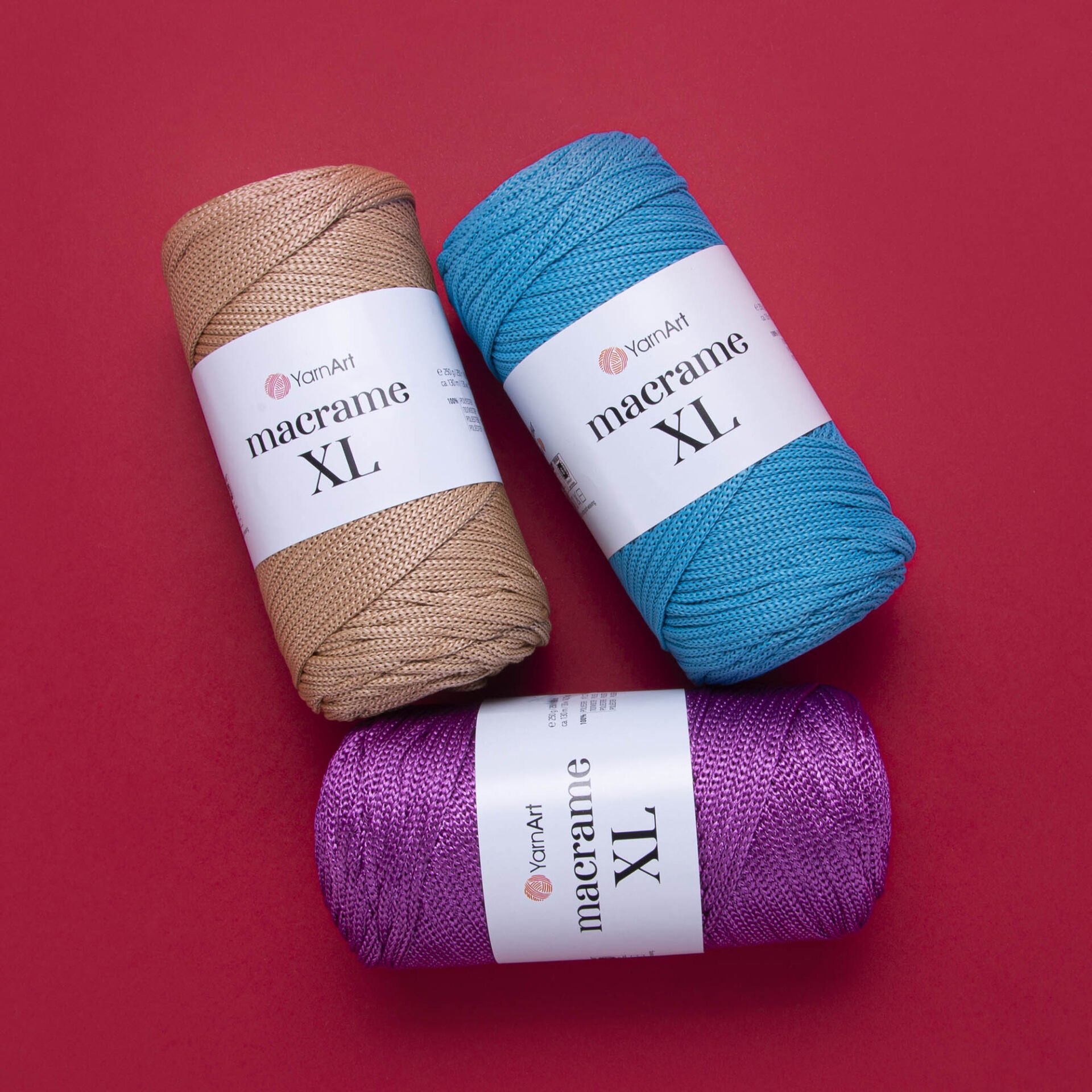 YARNART MACRAME XL - MAKROME EL ÖRGÜ İPİ