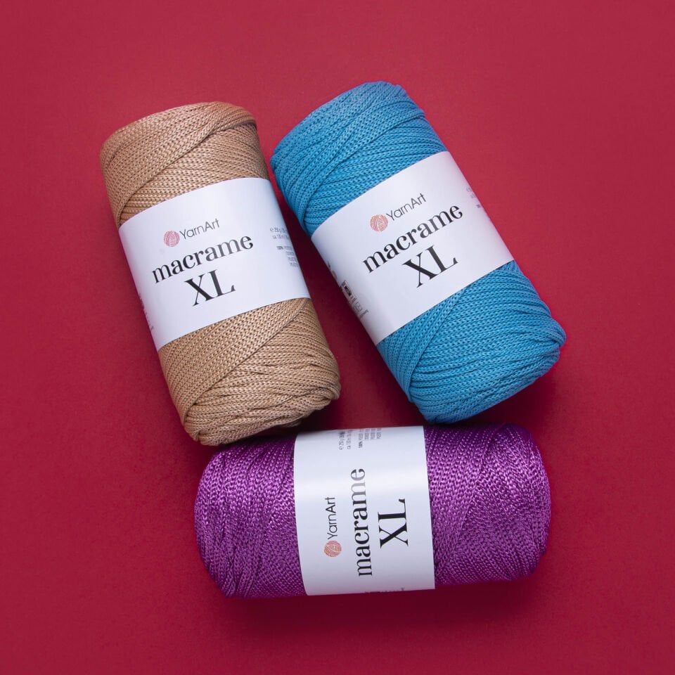 YARNART MACRAME XL - MAKROME EL ÖRGÜ İPİ